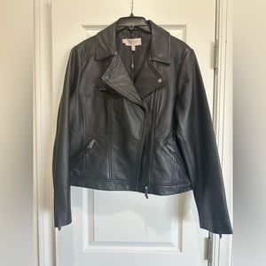 Hobbs London - black Dakota leather jacket NWT